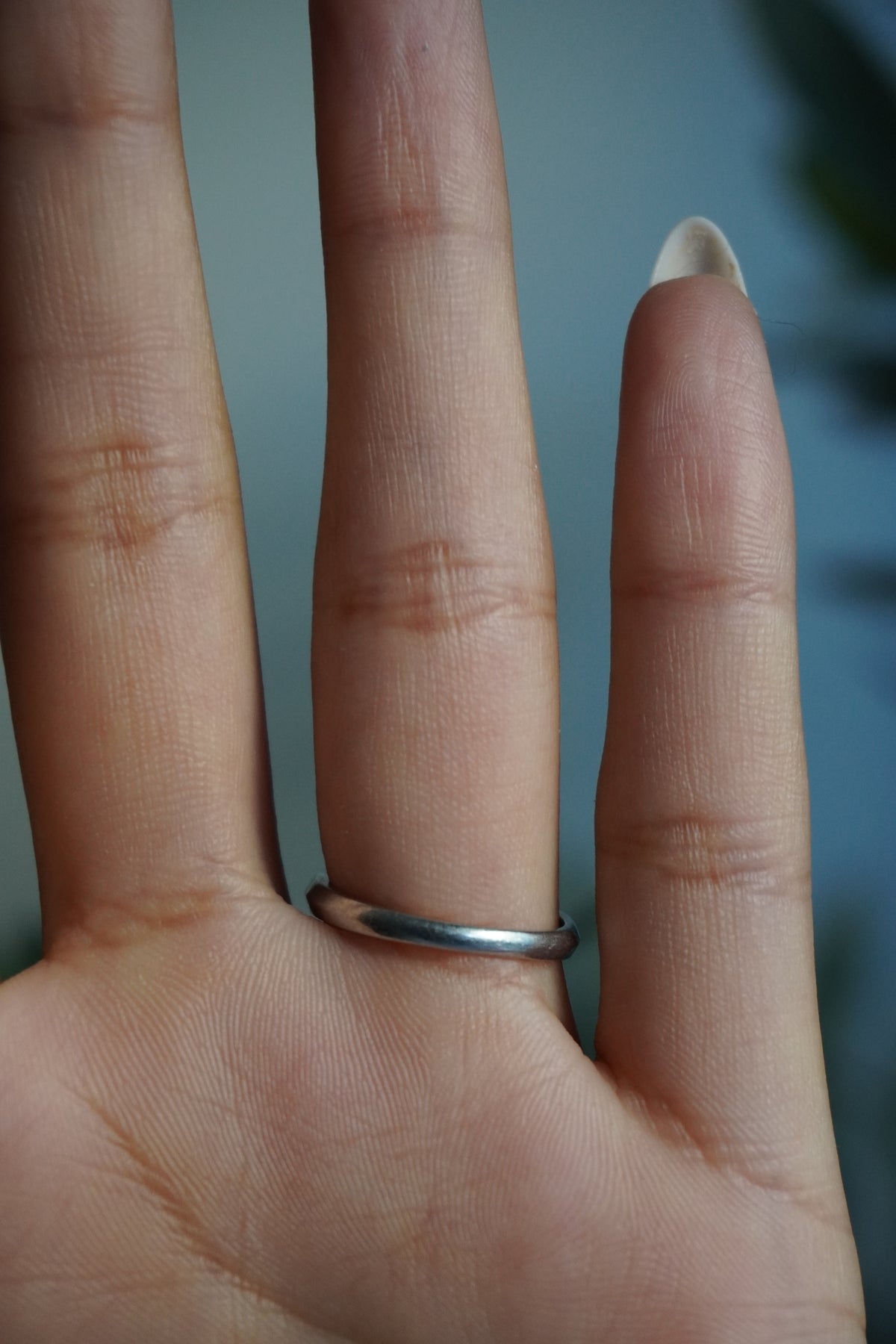 Platinum Diamond (0.42 ctw) Ring Sz 6 Ring (3.7 g)