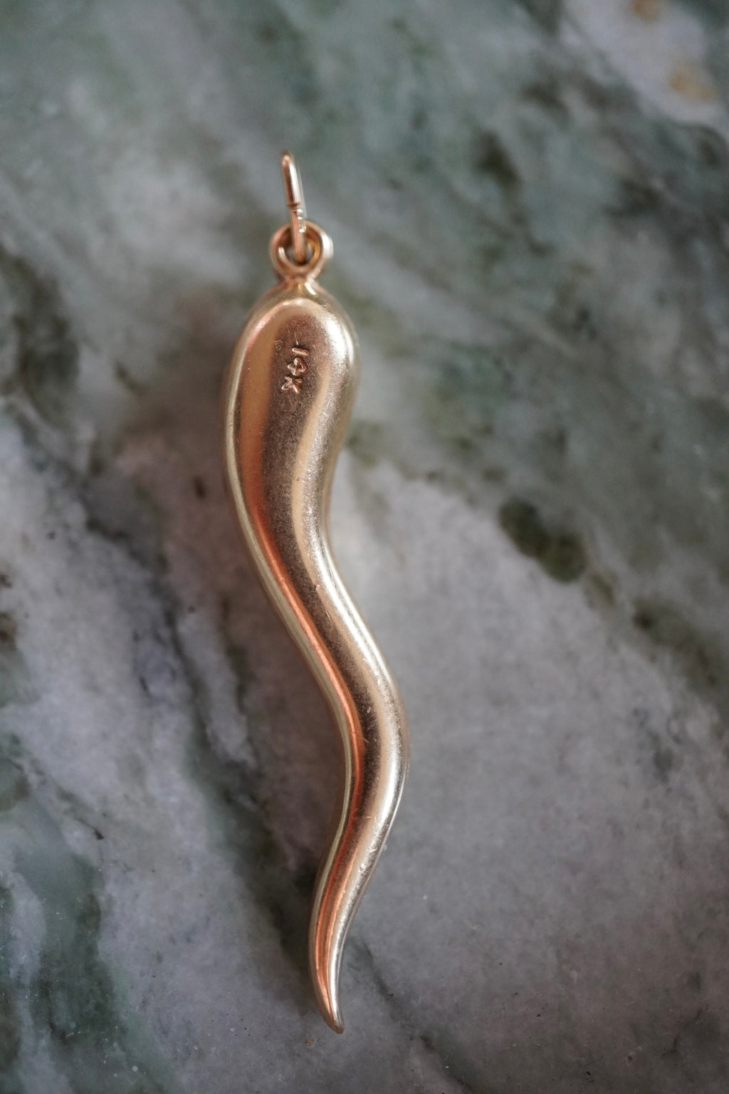 14K Yellow Gold Cornicello Pendant