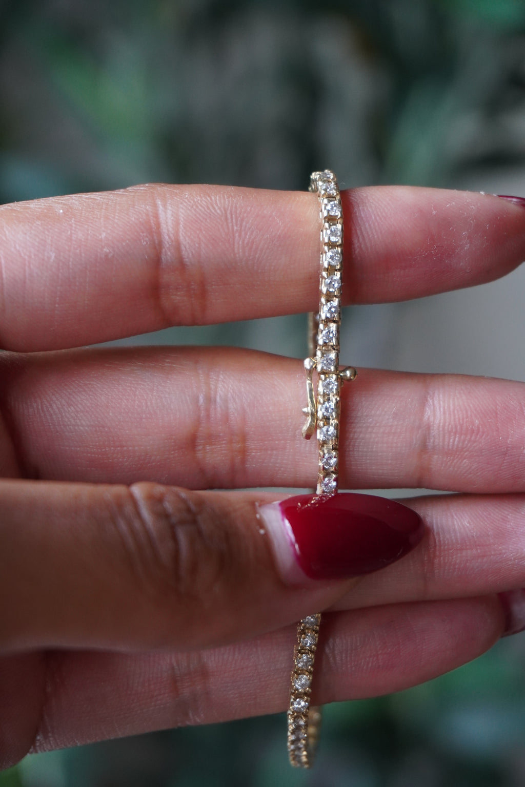 14K Yellow Gold Natural Diamond Tennis Bracelet 3 tcw. 7" (Appraisal Included)