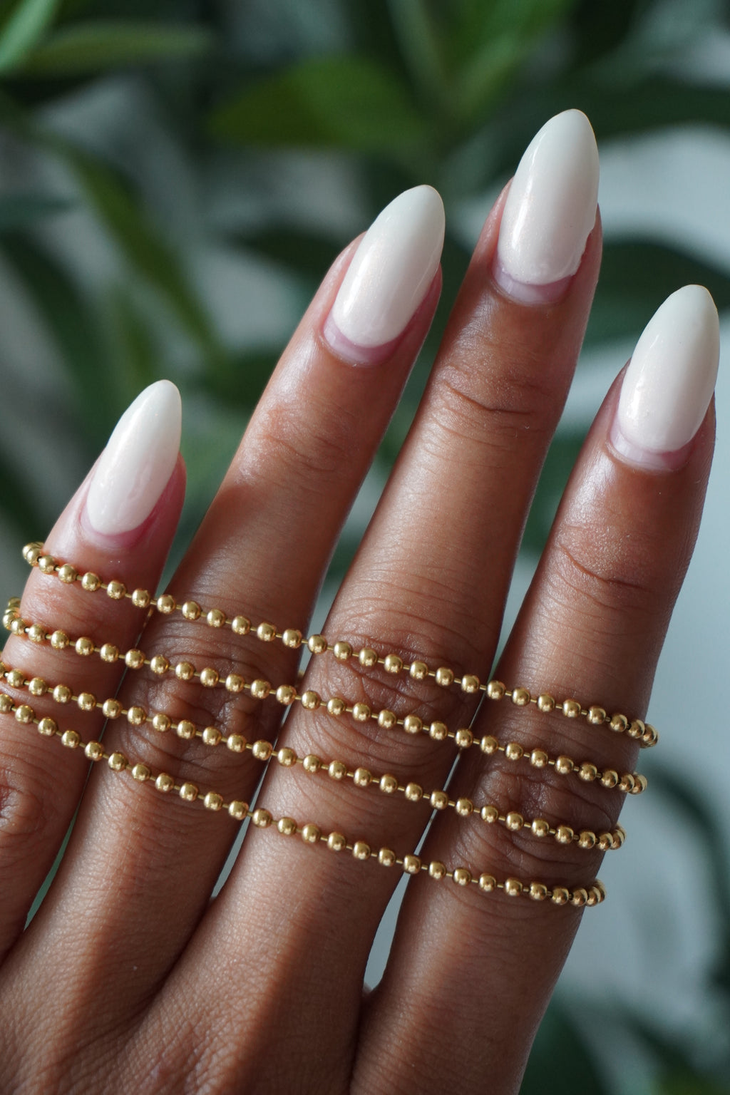 18K Yellow Gold Beaded Chain 2mm 22" (10.87g)