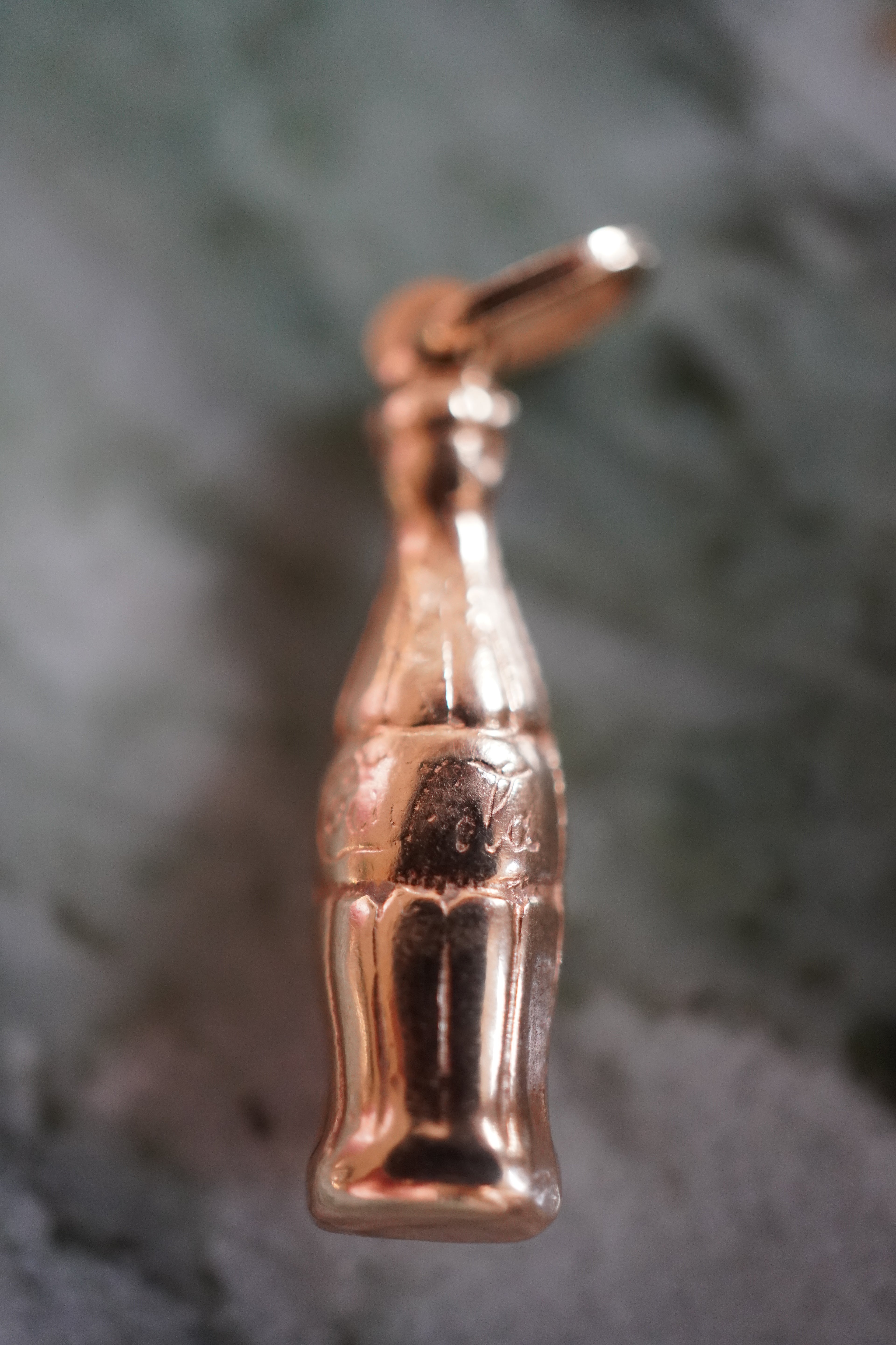18K Yellow Gold Coca Cola 1.25" Pendant