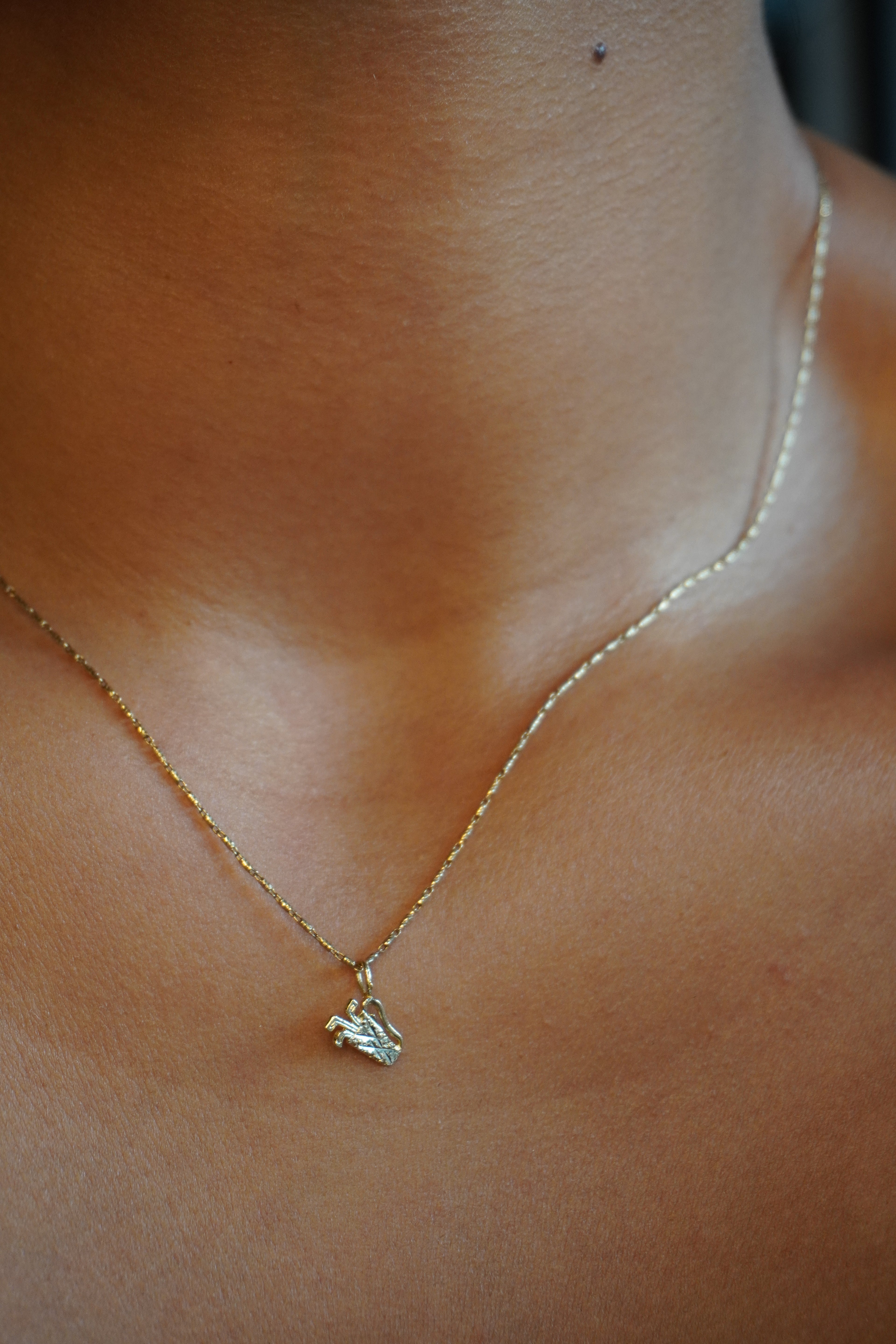 14K Yellow Gold Golf Pendant