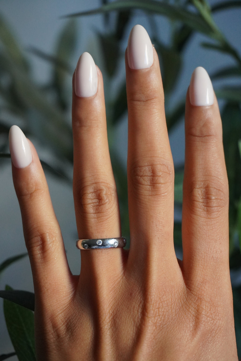 14K White Gold Diamond (0.20 ctw) Étoile Ring Sz 6.5 (2.76 g)