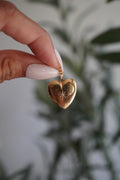14K Yellow Gold Diamond Heart Locket (1.8 g)