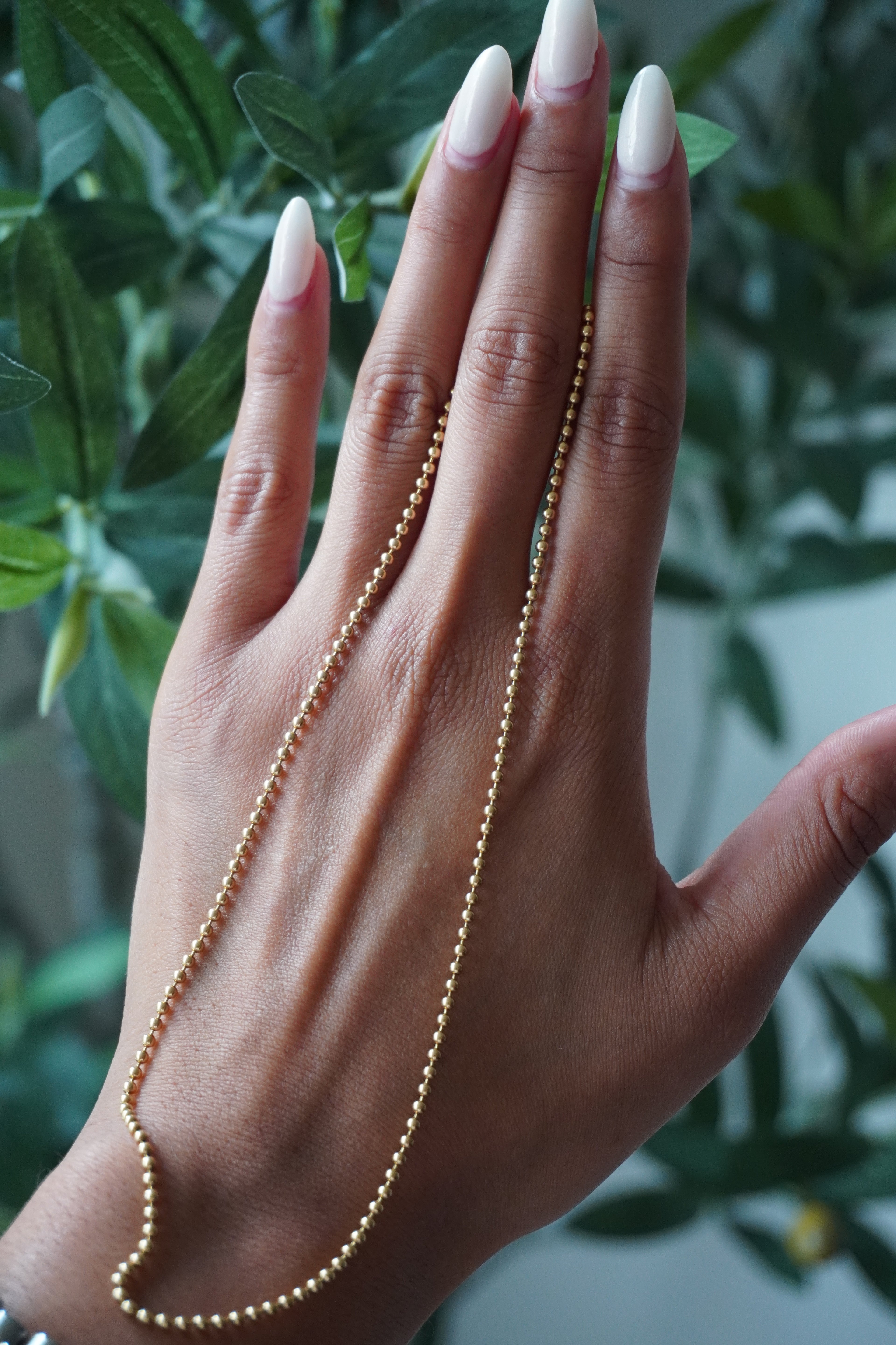 18K Yellow Gold Beaded Chain 2mm 22" (10.87g)