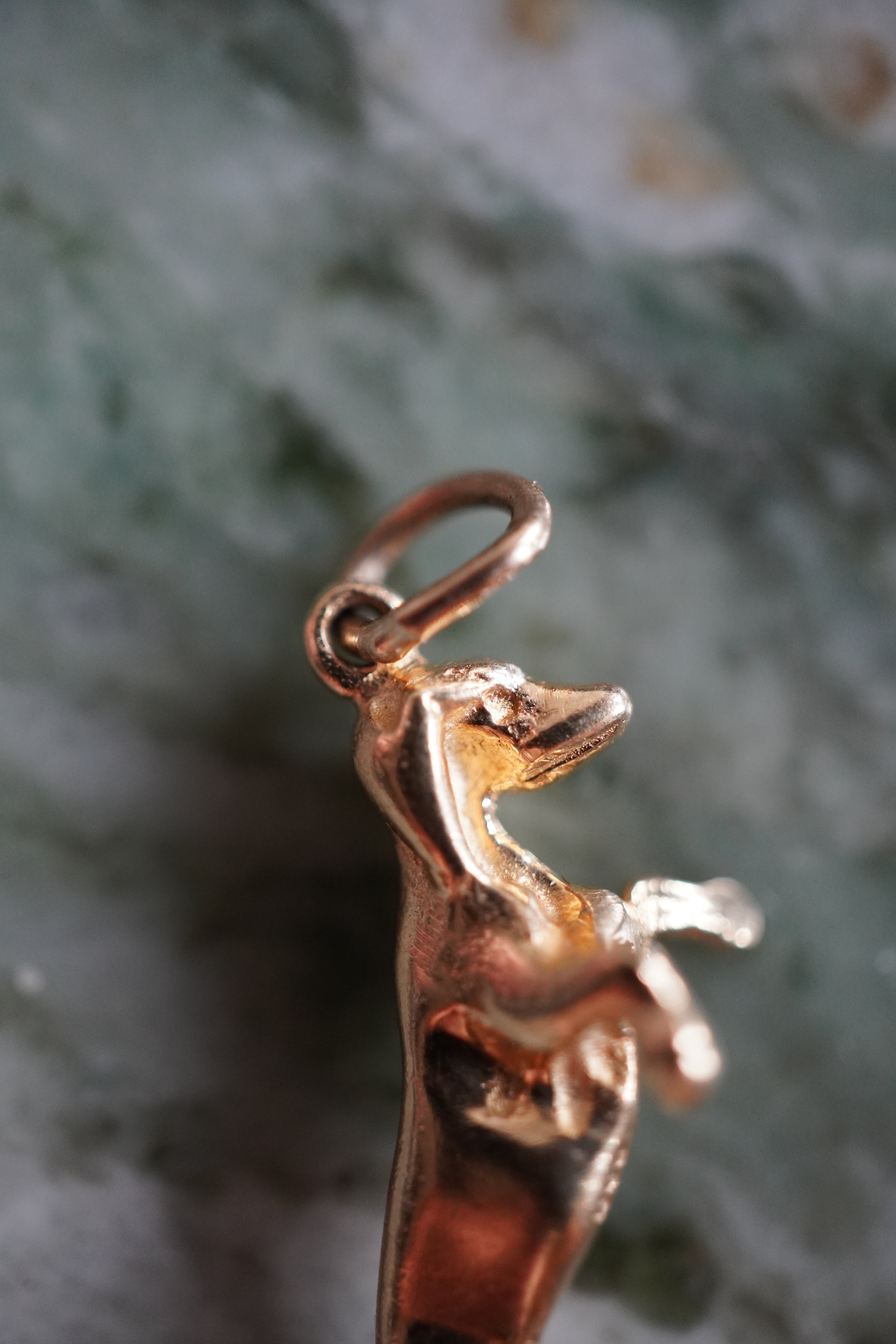14K Yellow Gold Dachshund Pendant