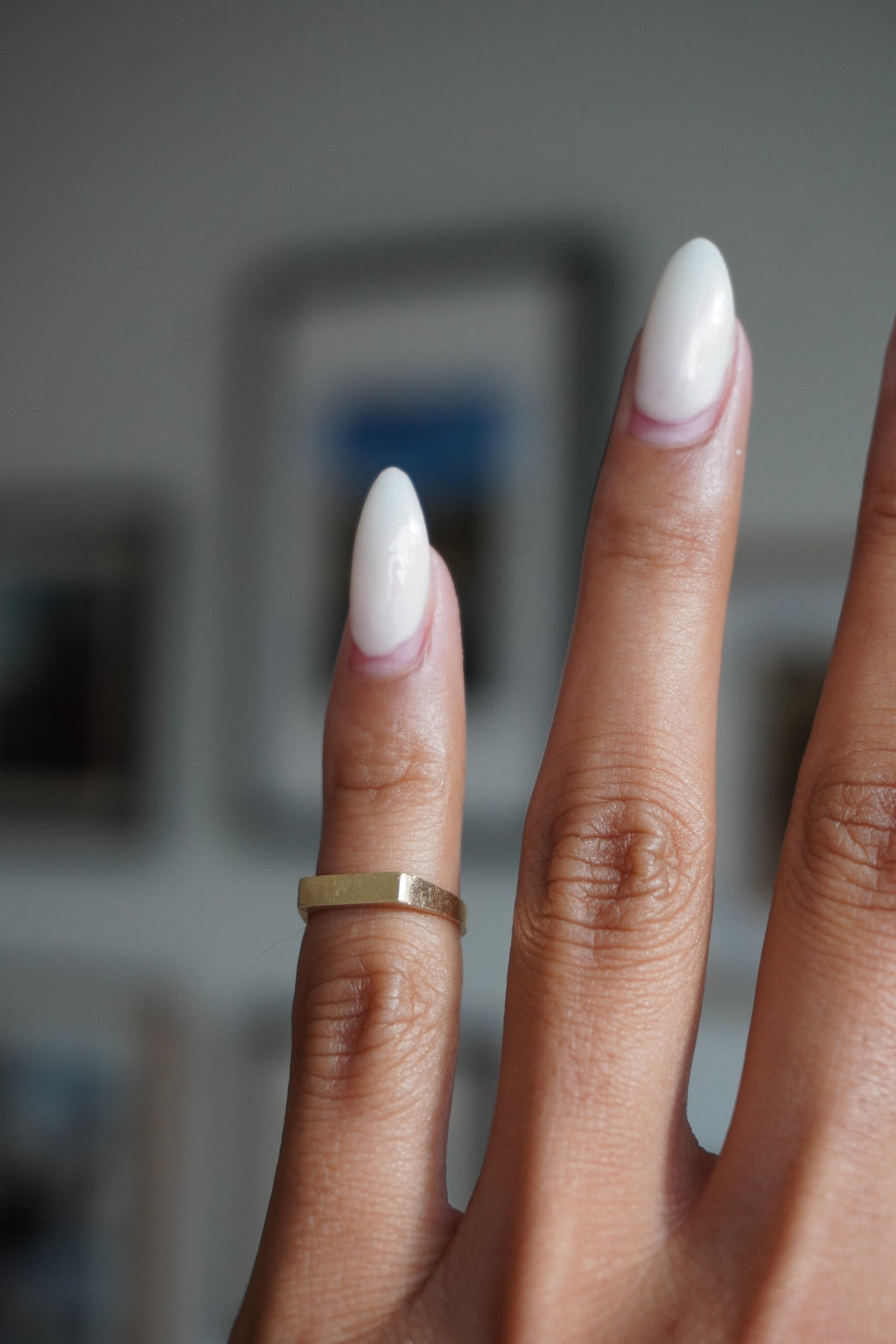 14K Yellow Gold Pinky Signet Ring Sz 1.5