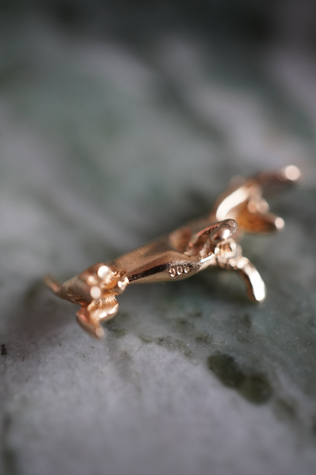 14K Yellow Gold Dachshund Pendant