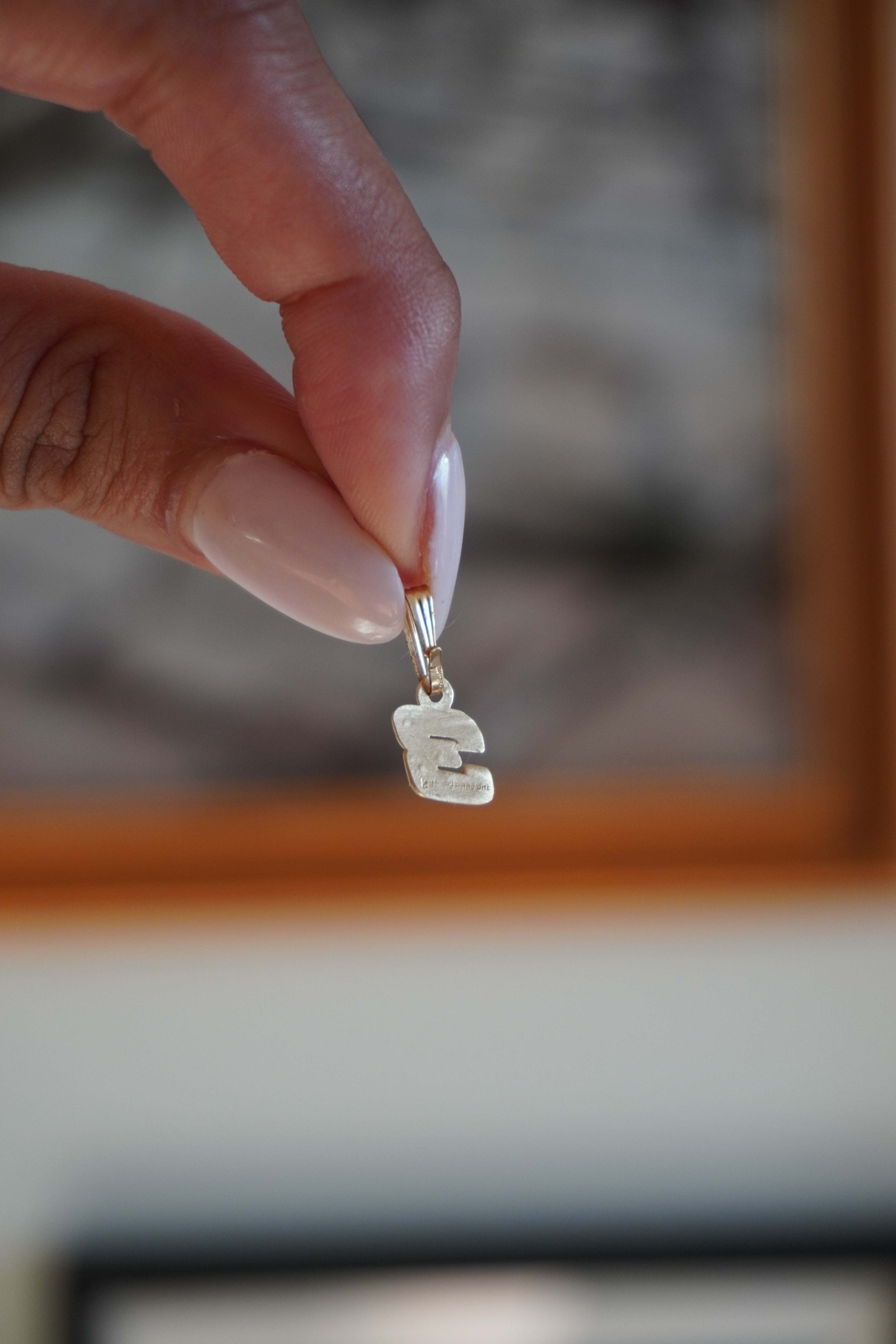 10K Yellow Gold Number '3' Pendant