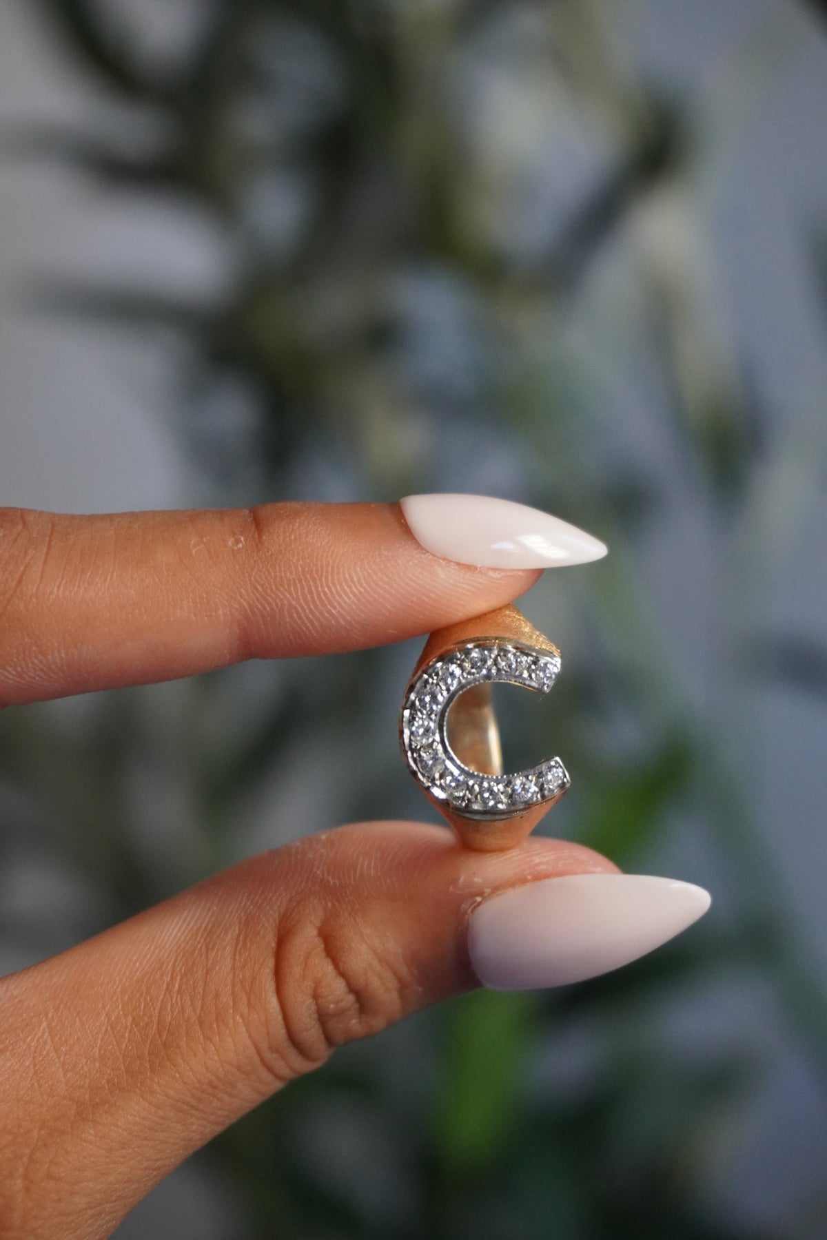 14K Yellow Gold Horseshoe Diamond (~0.30 ctw) Ring Sz 9 (7.8 g)