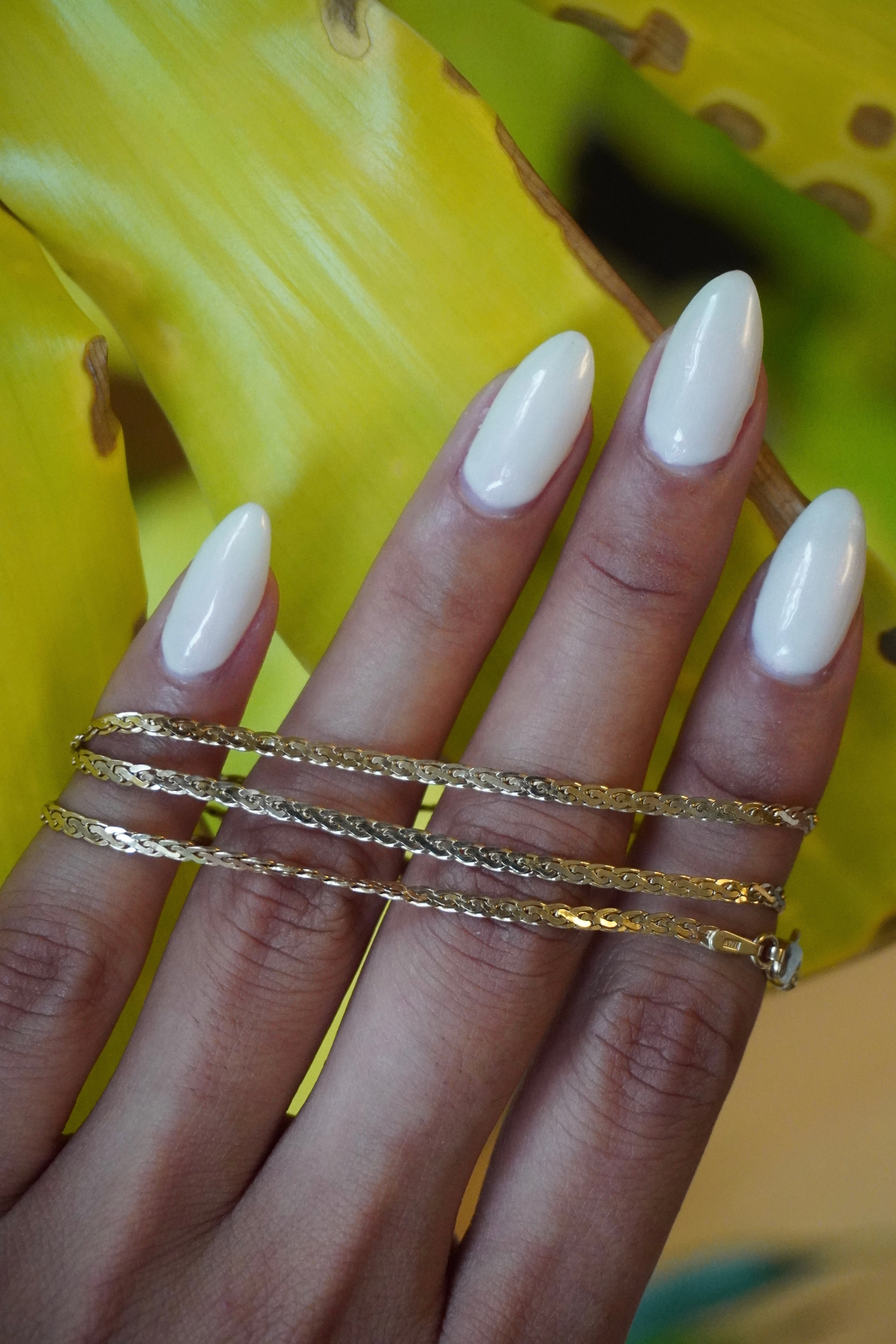 14K Yellow Gold Flat Rope Chain 18.25" 2mm
