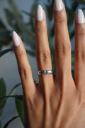 14K White Gold Diamond (0.20 ctw) Étoile Ring Sz 6.5 (2.76 g)