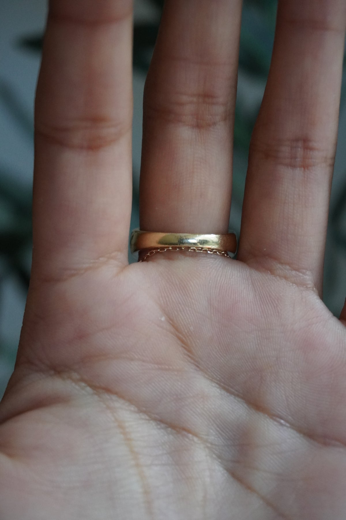 14K Yellow Gold Kabana Diamond Mother of Pearl Ring Sz 7 (6.6 g)
