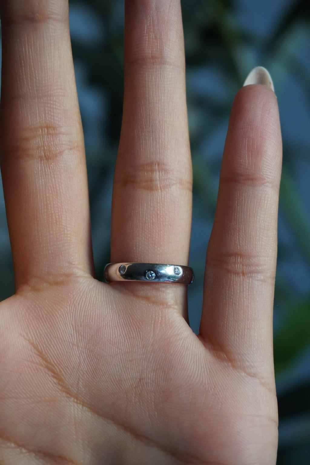 14K White Gold Diamond (0.20 ctw) Étoile Ring Sz 6.5 (2.76 g)