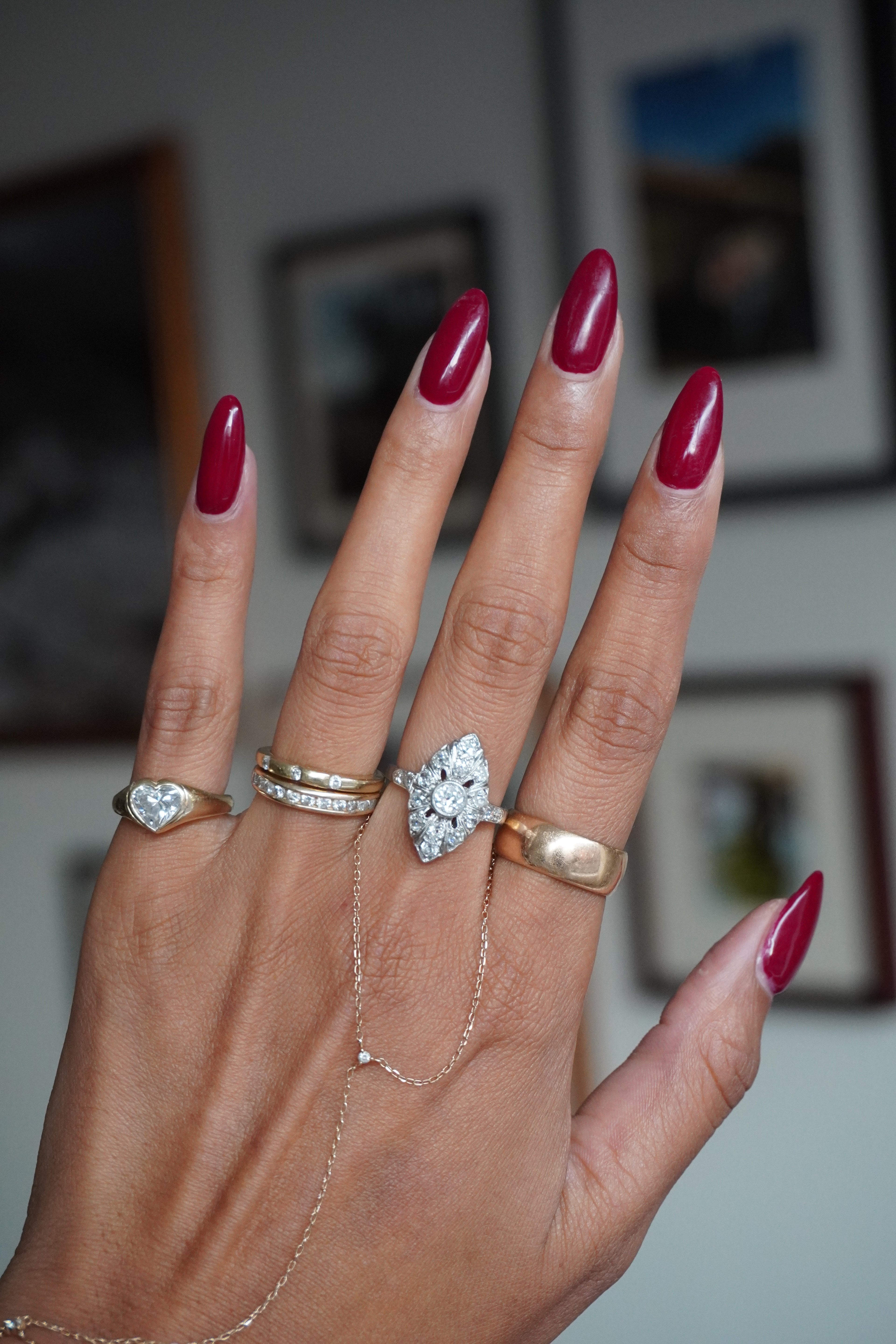 Platinum Antique Art Deco Old Mine Cut Diamond (0.82 ctw) Ring Sz 6 (5.45 g)