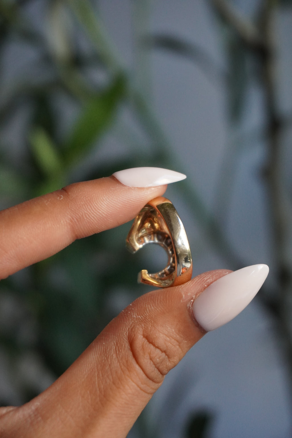 14K Yellow Gold Horseshoe Diamond (~0.30 ctw) Ring Sz 9 (7.8 g)
