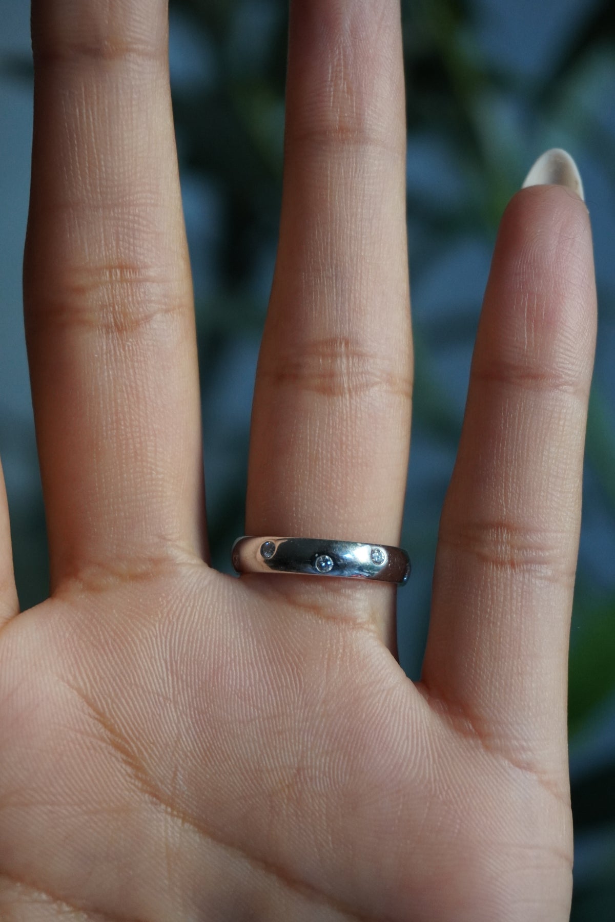 14K White Gold Diamond (0.20 ctw) Étoile Ring Sz 6.5 (2.76 g)