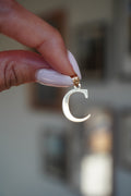 14K Yellow Gold "C" Initial Pendant