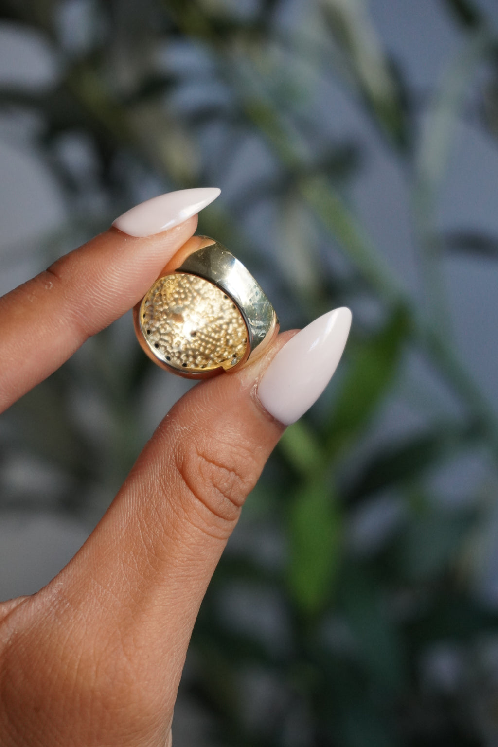 14K Two Tone Panther Diamond (~0.70 ctw) Ring Sz 6.75 (9.56 g)